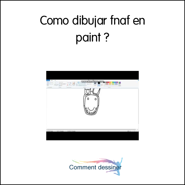 Como dibujar fnaf en paint